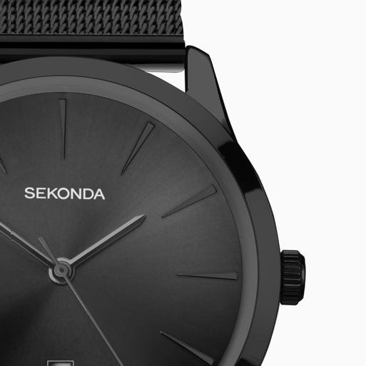 Sekonda men's black watch outlet